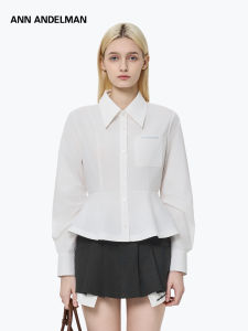 ANN ANDELMAN | Spring New Umbrella Hem Waist-Cinching Casual Shirts
