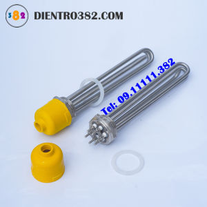 Điện trở củ ren phi 48 thanh nhiệt phi 48 inox 304 - Điện trở 382