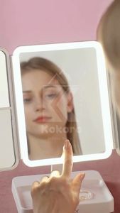 [ส่งไว จากไทย] Kokoro Home กระจกมีไฟ led ไฟแต่งหน้า MB041 กระจกมีไฟ ปรับแสงได้ กระจก ไฟหน้ากระจก กระจกติดไฟ