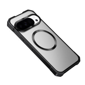 szhaiyu | For Google Pixel 11 10 9 8 Pro XL Phone Case For Magsafe Metal Aluminium Magnet Frame Lens Protection Shockproof Shell Cover