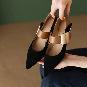 French Women's Flat Shoes: Spring & Autumn Mary Jane Shoes