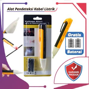 Tespen Listrik AD/DC Cek Kabel Putus Bunyi Otomatis Pendeteksi Aliran Listrik Detector Tanpa Sentuh