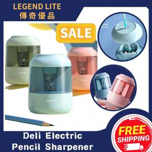 🇸🇬(SG STOCK)🔥 DELI ELECTRIC PENCIL SHARPENER SCHOOL & OFFICE EQUIPMENT PENCIL SHARPENERS