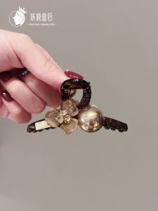 Acetate Flower Shark Clamp Womens Small Size Hair Clip Stylish Hair Accessories for Commuting And Daily Use Fixed And Decorative