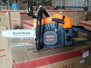 เลื่อยยนต์เครื่องตัดไม้ 5800 2แหวน รุ่น HT-5902 บาร์พร้อมโซ่ 11.5 นิ้ว แบรนด์ Hashitech