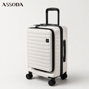 ASSODA | Expandable Front Opening Suitcase 20 inch