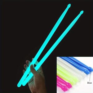 1-Pair 5A Luminous Drumsticks Classic Waterdrop Tip Nylon Neon Colored Glowing Drum Sticks-Ideal for Beginners Stage Performers