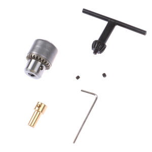 EELHOE | 1 Set Mini Drill Chuck Micro 0.3-4mm Taper Mounted Drill Chuck and Wrench