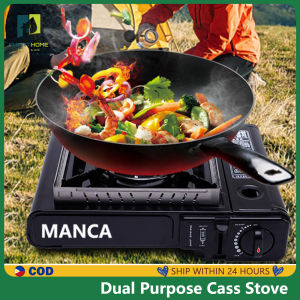 Camping Butane Gas Stove with Case: Portable Gas Stove for Camping, Cassette Stove with Box - Can Be Used at Home and Outdoors