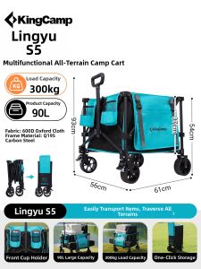 Kingcamp | Portable Folding Wagon with High Capacity for Camping