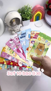 Sét 20 40 Phong Bao Lì Xì Tết Hình Nhân Vật Hoạt Hình ChiBi Dễ Thương Xương Rồng Nhỏ