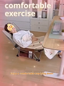 OKGO Leisure Chair Recliner Portable Chair Folding Chair For Senior Citizen 600D Beach Chair Relaxing Office Chair