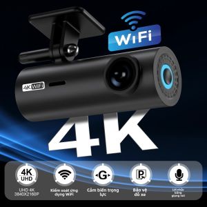 Camera Hành Trình Ô Tô 4K DVR Với WiFi Ghi Âm Giọng Nói Giám Sát Đỗ Xe 24/7 Hộp Đen Điều Khiển Bằng Ứng Dụng Tự Động Ghi Hình Cho An Toàn Phương Tiện