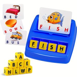 Học và đánh vần Đồ chơi giáo dục-Phát triển kỹ năng nhận dạng từ chính tả và bộ nhớ thông qua các trò chơi và hoạt động học chữ phù hợp đồ chơi STEM hoàn hảo cho quà tặng Halloween và Giáng sinh