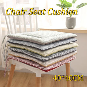Soft Chair Seat Cushion Office Dining Sofa Pad Non-Slip Square Cotton and Linen Tatami Kusyen Kerusi