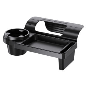 Car Side Door Storage Box with Hanging Design Multiple Pockets and Cup Holder for Interior Floor & Upholstery in Universal Fit