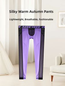 AEEEYEEE | Ice Silk Satin Mesh See-Through Intimate Thermal Pants