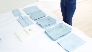 กระเป๋าจัดระเบียบ เสื้อผ้า 7 ชิ้น กระเป๋าจัดระเบียบใส่ กระเป๋าจัดระเบียบ กระเป๋าเดินทาง ทนทาน พกพาสะดวก