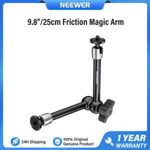 NEEWER 9.8"/25ซม. พับได้อะลูมิเนียมอัลลอยแขนมายากลกับสกรู 1/4" ST08