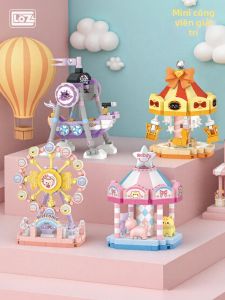 Loz | Mini Scenic Amusement Park Complex Assembly Model Blocks