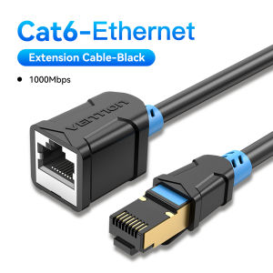 Vention | Vention Ethernet Extension Cable SFTP RJ45 Male to Female 1000Mbps Network Adapter for Gaming PC Laptop Router Cat6 Extender