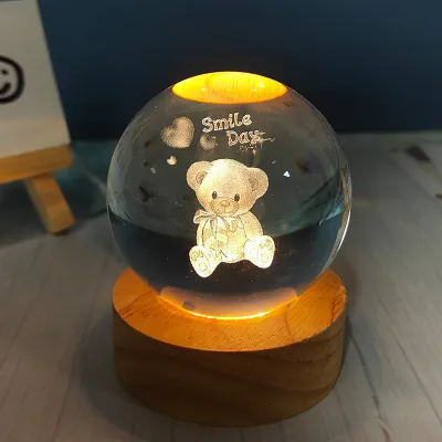 ZHIZHOU | Star Galaxy Crystal Ball Night Light for Sleep Atmosphere Bedroom