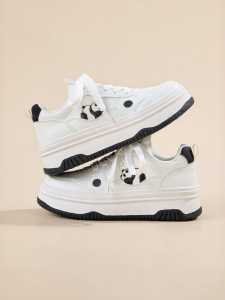 Semir | Thick Sole Casual Panda Style White Summer Shoes