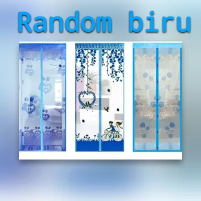 Tirai magnet coklat dan warna