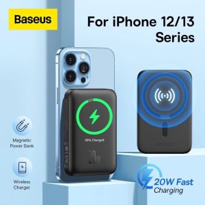 Sạc dự phòng không dây từ tính sạc nhanh 20w 6000mah/10000mah chính hãng Baseus