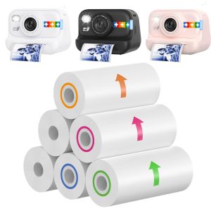Color Instant Print Paper 57*25mm Blue/Orange/Red/Green Thermal Refill Paper for Kids’ Cameras HD QualityBPA-FreeEasy to Use