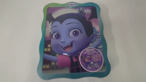 Disney Vampirina Happier Tin Boxset 1 Storybook Stickers 15 Press Out Characters 1 Activity Book for Kids