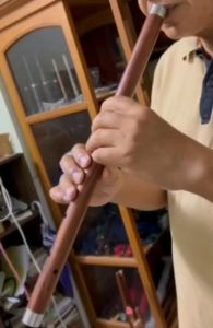 ขลุ่ยเพียงออ ไม้ชิงชันคัดคุณภาพไม้ เกรดประกวด เลี่ยมสแตนเลสหัวท้าย ช่างนคร ระดับเสียงกรมศิลปากร เสียงใส ไม่กินลม