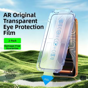 YUSHAN | Clear Anti-Reflective Scratch-resistant Fingerprint Protection Anti-Blue Light Phone Screen Protector
