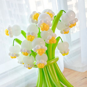 New Years Day Balloon Bouquet DIY Materials Photography Props Childrens Birthday Decoration Scene Arrangement Small Daisy