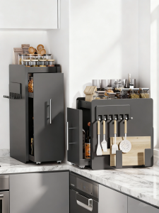 AMU·PIGGY | Corner Spices Storage Rack