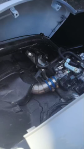 ท่อกรองเลส LEAD125 4V - GIORNO125 พร้อมยางกันน้ำ กันฝุ่น หลีด125 จีออโน่