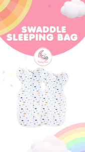 Baby Pro Cotton Swaddle Sleeping Bag Two-Way Zip For Baby