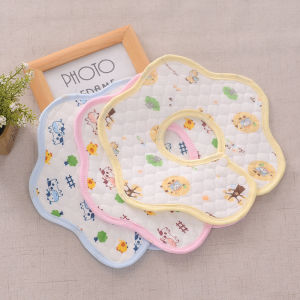 Baby saliva towel cotton flower bib warm bib newborn bib 360 degree baby bib