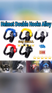 Double Hooks Universal Aluminium Alloy Motorcycle Hook Hanger Luggage Helmet Double Hook Easy Install Bracket