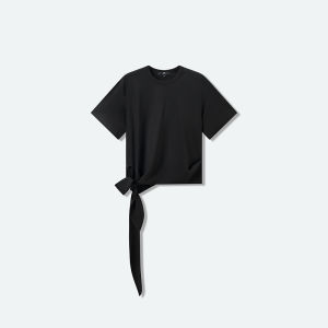 Autumn Winter Asymmetric Ruffled T-shirt
