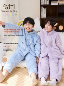 YINGXIAOYA | Warm Childrens Sleepwear Flannel Coral Fleece