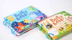 LAKOE Buku Busy Book Bayi Stiker Ajaib & Mainan Edukasi Anak