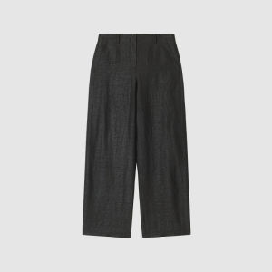 ICICLE | Silk Incense Cloud Autumn Double-sided Black Glue Cloth Trousers