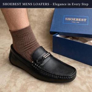ShoeBest Black & Brown Formal Leather Shoes Top Sider for Men " Raven " W8838