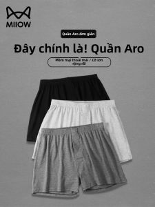MiiOW | Quần lót nam Arlo Pure Cotton cạp vừa rộng rãi thoải mái mặc nhà quần ngủ mùa hè 2024 quần lót nam chất liệu cotton nguyên chất