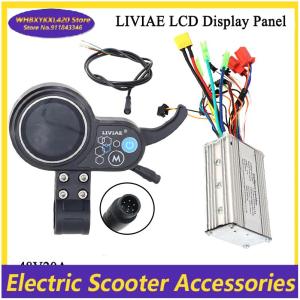 LIVIAE 36V-48V Motor Brushless Controller LCD Display Panel Thumb Throttle Electric Bicycles Scooter