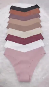 Siluno CELANA DALAM SEAMLESS V SHAPE UNDER WEAR WIRELESS TIPIS CD TANPA JAHITAN SIZE JUMBO #860