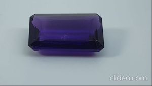 Natural Uruguay Purple Amethyst 17.44 Cts. Emerald Cut Eye Clean Grade Loose Gemstone