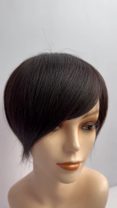 3# 15cm Net With Silk Top Durable Men Toupee Breathable Male Wigs 100% Human Hair Systems Natural Wig 6 inch Hair Invisible Hairline Replacement