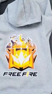 Áo Hoodie Free Fire Rank Huyền Thoại Thách Đấu Cao Thủ có mũ trùm đầu trẻ em size 18kg đến 45kg Hoangkids